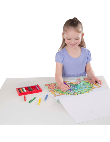 Bloc de Colorear Melissa & Doug 50 Imágenes Animales 35.56x28 cm Bloc de Colorear Melissa & Doug 50 Imágenes Animales 35.56x28 cm