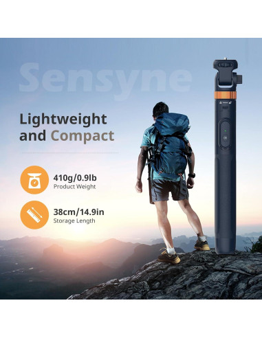 Trípode Sensyne 182,88 cm para Teléfono y Selfie Azul