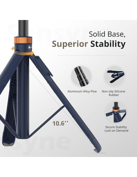 Trípode Sensyne 182,88 cm para Teléfono y Selfie Azul Trípode Sensyne 182,88 cm para Teléfono y Selfie Azul