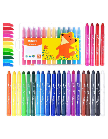 M&G Palitos de Pintura Tempera 24 Colores Lavables para Niños M&G Palitos de Pintura Tempera 24 Colores Lavables para Niños