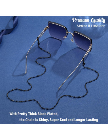 Cadena de Gafas SAM & LORI para Mujer - Plata/Oro/Negro