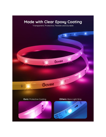 Govee Luces LED 20m RGBIC Inteligentes para Dormitorio Govee Luces LED 20m RGBIC Inteligentes para Dormitorio