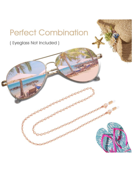 Cadena de Gafas Sam & Lori para Mujer - Oro Rosa 73.66 cm Cadena de Gafas Sam & Lori para Mujer - Oro Rosa 73.66 cm