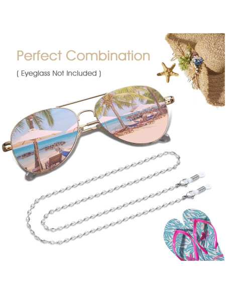 Cadena de Gafas SAM & LORI - Plata, Oro, Rosa, Negro Cadena de Gafas SAM & LORI - Plata, Oro, Rosa, Negro