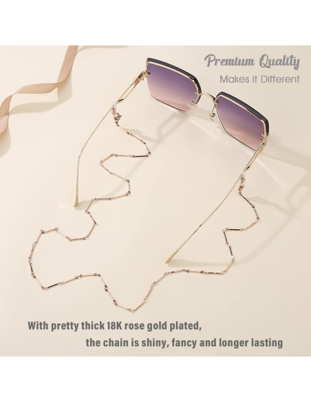 Cadena de Gafas SAM & LORI para Mujer - Oro Rosado 73.66 cm Cadena de Gafas SAM & LORI para Mujer - Oro Rosado 73.66 cm