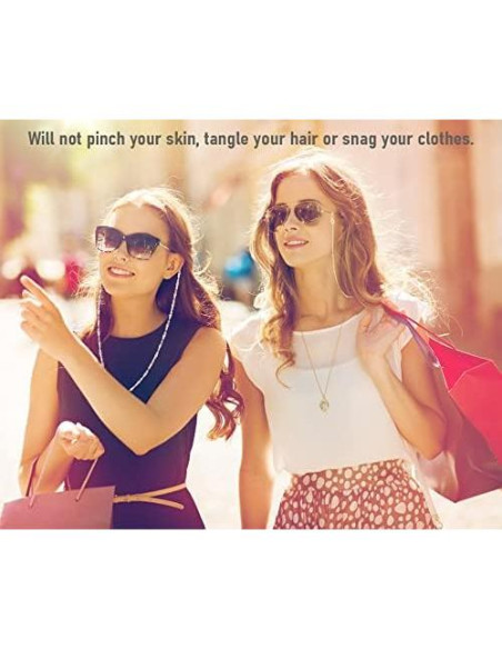 Cadena de Gafas SAM & LORI para Mujer - Oro 18K Ajustable Cadena de Gafas SAM & LORI para Mujer - Oro 18K Ajustable