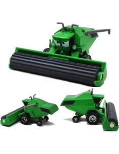 Coche Diecast 1:55 Iridety Verde para Niños + Remolque 2