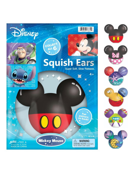 JA-RU Disney Squish Ears Juguete Antiestrés Suave 1 Unidad JA-RU Disney Squish Ears Juguete Antiestrés Suave 1 Unidad
