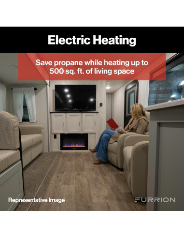 Chimenea Eléctrica Furrion 76.2 cm para RV - Multicolor