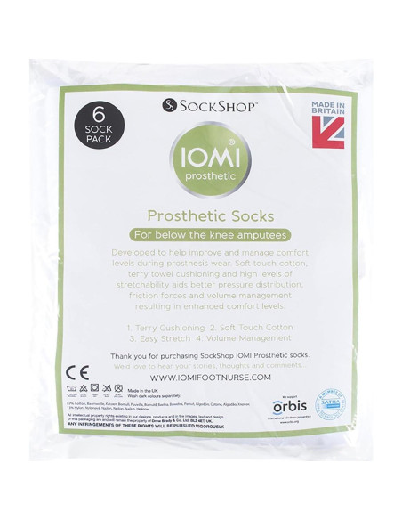 Calcetines Protésicos IOMI Sock Shop 30cm Verde para Amputados Calcetines Protésicos IOMI Sock Shop 30cm Verde para Amputados