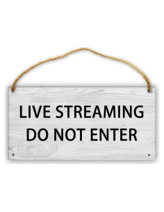 Señal de Madera Decorativa No Entrar Dally-us 15x30 cm