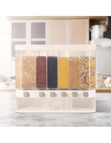 Dispensador de Granos CherHome 25 Litros con Taza Medidora