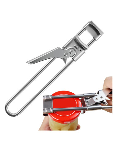 Abridor de Tarros Ajustable Wahijihe de Acero Inoxidable