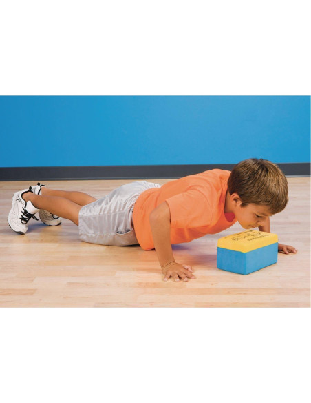 Bloque de espuma S&S Worldwide para flexiones 20x13x10 cm Bloque de espuma S&S Worldwide para flexiones 20x13x10 cm