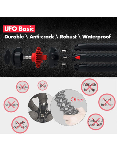 Trípode Fotopro UFO Basic Flexible para Cámara y Smartphone