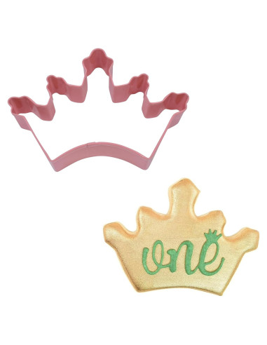 Cortador de Galletas Corona R&M 12,7 cm Rosa Duradero