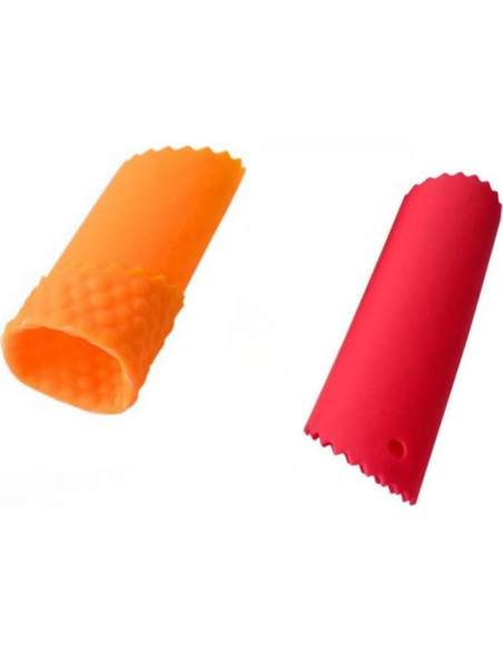 Pelador de Ajo WHTCHSU Silicona Rojo/Naranja 4 Piezas Pelador de Ajo WHTCHSU Silicona Rojo/Naranja 4 Piezas