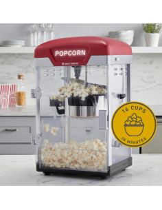 Máquina de Palomitas West Bend 4L con Olla Antiadherente Roja 2