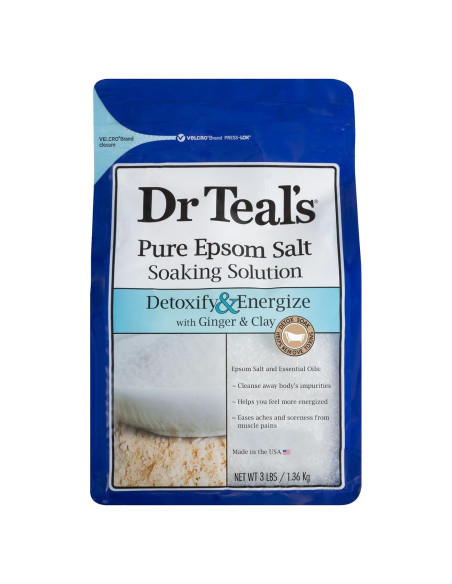 Sal Epsom Pura Dr Teal 1.36 kg con Jengibre y Arcilla Sal Epsom Pura Dr Teal 1.36 kg con Jengibre y Arcilla