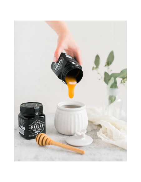 Miel Manuka Cruda Kiva 250g UMF 15+ MGO 514+ Pura Nueva Zelanda Miel Manuka Cruda Kiva 250g UMF 15+ MGO 514+ Pura Nueva Zelanda