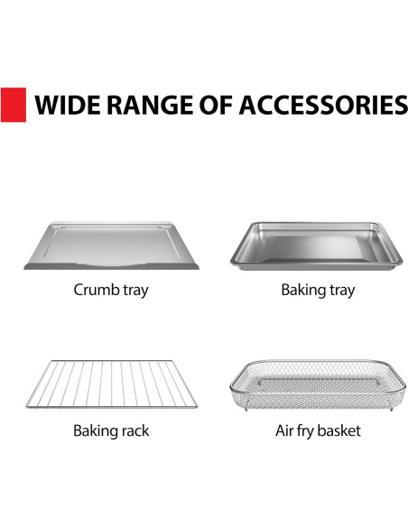 Freidora de Aire Horno Tostador TOSHIBA 26.4L 12-en-1 Acero Inoxidable Freidora de Aire Horno Tostador TOSHIBA 26.4L 12-en-1 Acero Inoxidable