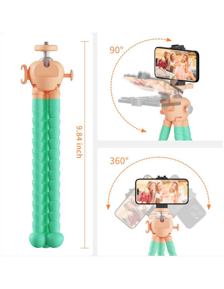 Trípode Flexible Jishane MT-1 con Control Remoto y Soporte Trípode Flexible Jishane MT-1 con Control Remoto y Soporte