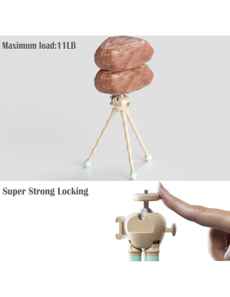 Trípode Flexible Jishane MT-1 con Control Remoto y Soporte Trípode Flexible Jishane MT-1 con Control Remoto y Soporte