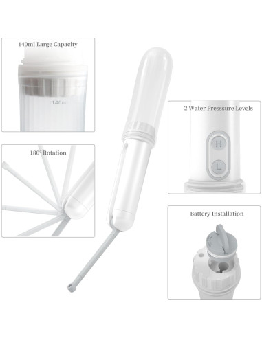 Bidet de viaje portátil Bulipu 6565GF 140ml eléctrico