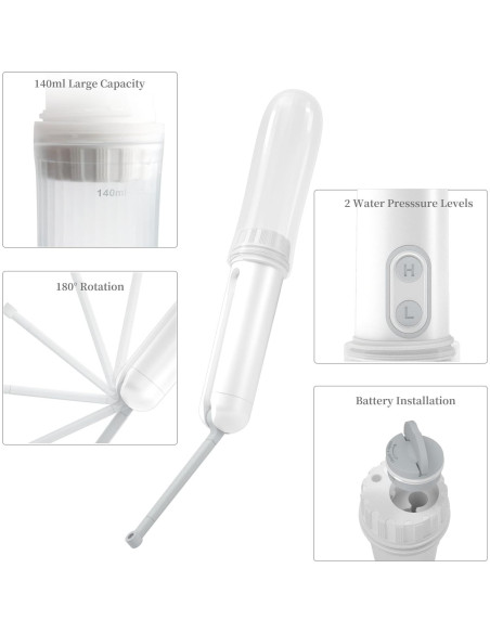 Bidet de viaje portátil Bulipu 6565GF 140ml eléctrico Bidet de viaje portátil Bulipu 6565GF 140ml eléctrico