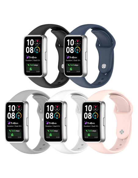 Correa de Silicona E ECSEM para Huawei Band 10/9/8 Ajustable Correa de Silicona E ECSEM para Huawei Band 10/9/8 Ajustable