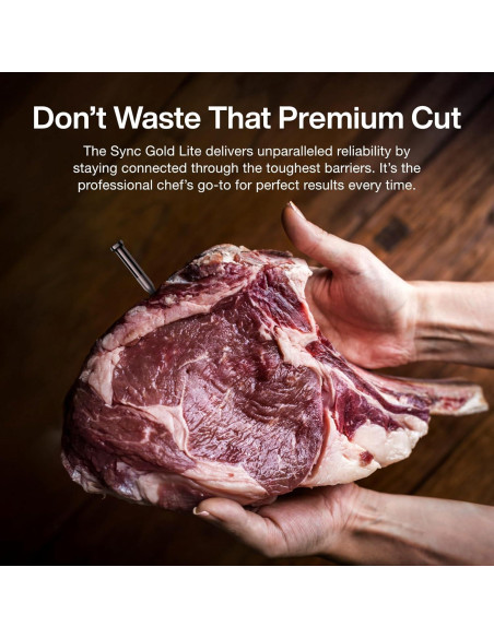 Termómetro de Carne Inalámbrico Typhur Sync Gold Lite 1 Sonda Termómetro de Carne Inalámbrico Typhur Sync Gold Lite 1 Sonda