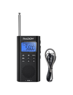 Radio Portátil Raddy RF886 AM/FM/SW/VHF con Bluetooth y NOAA