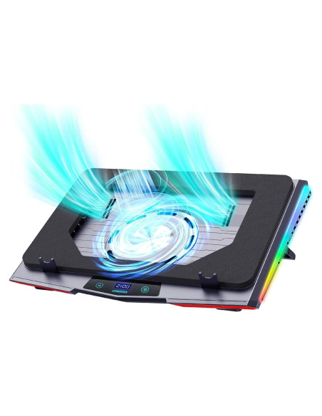 LIANGSTAR Almohadilla Enfriamiento Laptop 12-19.3" RGB 5 Velocidades LIANGSTAR Almohadilla Enfriamiento Laptop 12-19.3" RGB 5 Velocidades