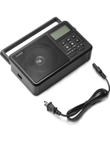 Radio Digital Portátil Raddy RF206 AM FM Onda Corta 8W