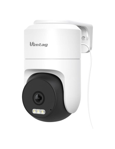 Cámara de Seguridad VIMTAG 2.5K WiFi Doble Banda 360 IP66