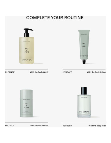 Loción Corporal Salt & Stone 100 ml - Hidratante Unisex Bergamota y Hinoki