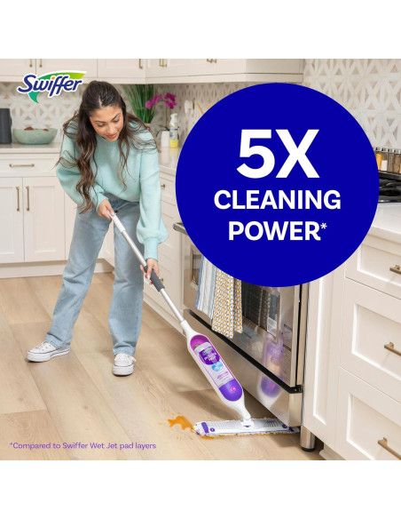 Kit de trapeador Swiffer PowerMop con 2 recargas y limpiador Kit de trapeador Swiffer PowerMop con 2 recargas y limpiador