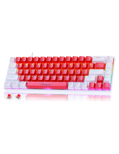 Teclado Mecánico Abucow K68 60% Retroiluminado RGB
