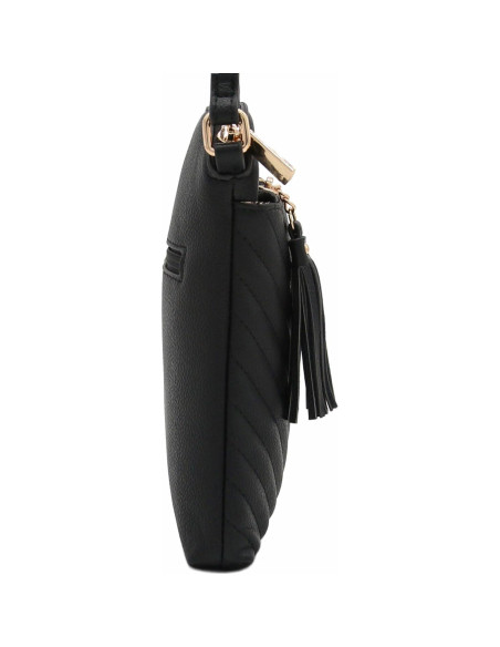 Bolso Cruzado Mediano FashionPuzzle Negro Acolchado Bolso Cruzado Mediano FashionPuzzle Negro Acolchado
