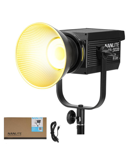 Foco LED Bi-Color 300W Nanlite FS-300B Ajustable 2700K-6500K Foco LED Bi-Color 300W Nanlite FS-300B Ajustable 2700K-6500K