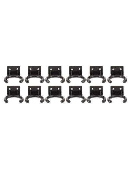 Soporte de Micrófono Montaje en Pared Milisten 12 Pcs Negro Soporte de Micrófono Montaje en Pared Milisten 12 Pcs Negro