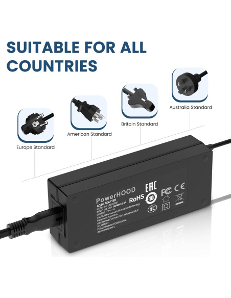 Adaptador AC/DC 15V PowerHOOD para Luz GVM Y60D256 Adaptador AC/DC 15V PowerHOOD para Luz GVM Y60D256
