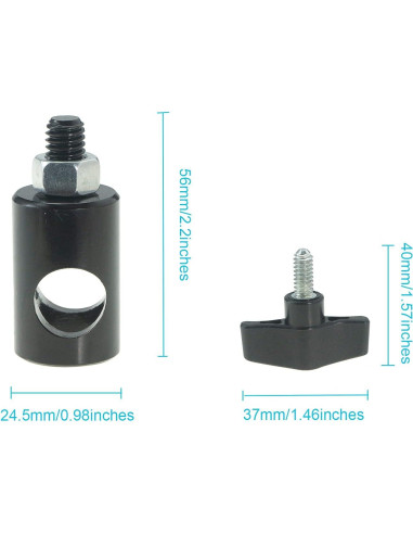 Adaptador Rápido Wellmaking 2 Pcs 3/8" para Soporte de Luz
