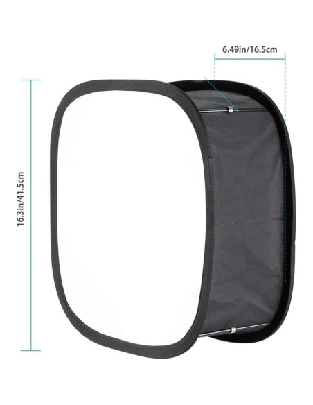 Difusor de Softbox Plegable Reflex Camera 41x41cm para Luz LED Difusor de Softbox Plegable Reflex Camera 41x41cm para Luz LED