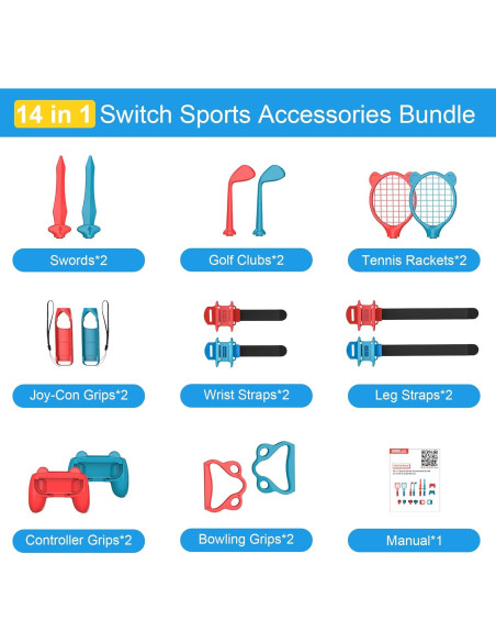 Kit de Accesorios 14 en 1 para Nintendo Switch STARTRC Kit de Accesorios 14 en 1 para Nintendo Switch STARTRC
