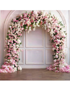 Fondo de Fotografía Kate 2.44x2.44m Microfibra Rosa Primavera 2