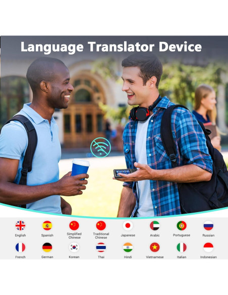 Traductor de Idiomas AI Gugxiom 138 Idiomas WiFi Offline Traductor de Idiomas AI Gugxiom 138 Idiomas WiFi Offline