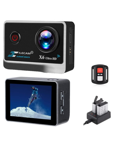 Cámara de Acción 4K 60fps Xilecam X6PRO WiFi Submarina 40m