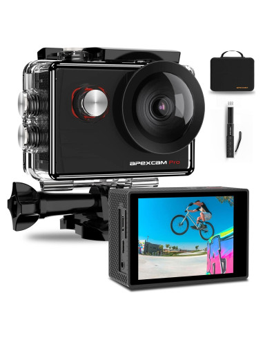 Cámara Deportiva Apexcam M90 Pro 4K EIS 40m Impermeable