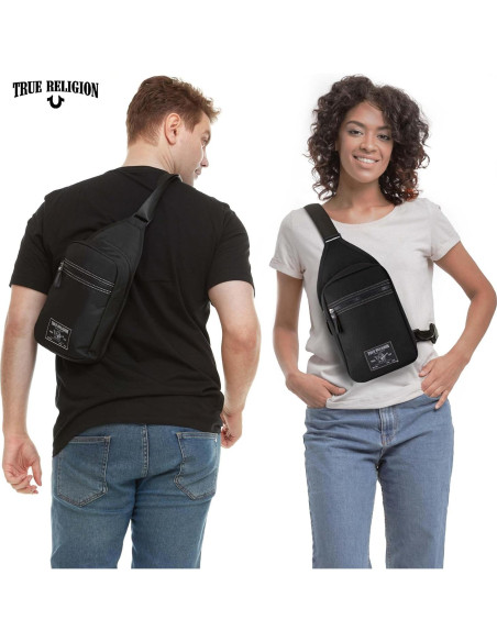 Bolsa Cruzada True Religion Unisex Negra 17.8x7.6x35.5cm Bolsa Cruzada True Religion Unisex Negra 17.8x7.6x35.5cm